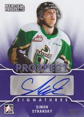 Stránský Šimon 15-16 ITG Heroes and Prospects Prospect Autographs Purple #PS-SS2