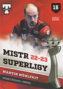 Mühlfait Martin 22-23 GOAL Cards Tatran Střešovice #5