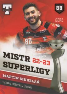 Šindelář Martin 22-23 GOAL Cards Tatran Střešovice #13