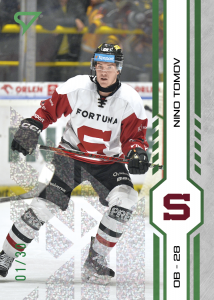 Tomov Nino 2025 Tipsport ELH Play Off Green #381 Tomov Nino 2025 Tipsport ELH Play Off Green #381