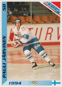 Järvinen Pauli 1994 Finnish Jää Kiekko #50