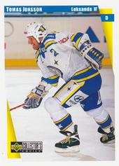 Jonsson Tomas 97-98 UD Choice Swedish Hockey #101