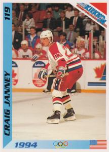 Janney Craig 1994 Finnish Jää Kiekko #119