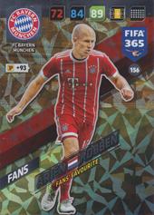 Robben Arjen 17-18 Panini Adrenalyn XL FIFA 365 Fans Favourite #156