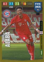 Alaba David 19-20 Panini Adrenalyn XL FIFA 365 Fans Favourite #173