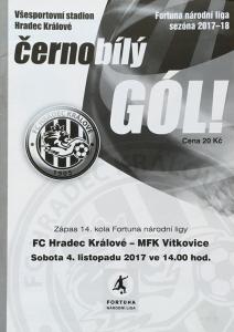 Zápasový bulletin Hradec Králové-Vítkovice (4.11.2017)