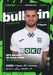 Zápasový bulletin Karviná-Slavia Praha (18.2.2024)