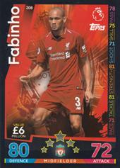 Fabinho 18-19 Topps Match Attax PL #208