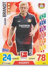 Brandt Julian 17-18 Topps Match Attax BL #213