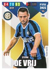 de Vrij Stefan 19-20 Panini Adrenalyn XL FIFA 365 #233