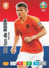 de Roon Marten 2020 Panini Adrenalyn XL EURO #234