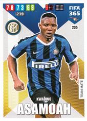 Asamoah Kwadwo 19-20 Panini Adrenalyn XL FIFA 365 #235