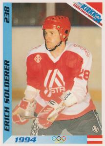Solderer Erich 1994 Finnish Jää Kiekko #238