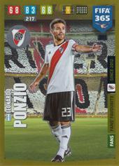 Ponzio Leonardo 19-20 Panini Adrenalyn XL FIFA 365 Fans Favourite #301