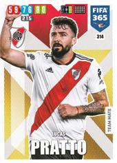 Pratto Lucas 19-20 Panini Adrenalyn XL FIFA 365 #314