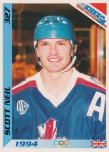 Neil Scott 1994 Finnish Jää Kiekko #327