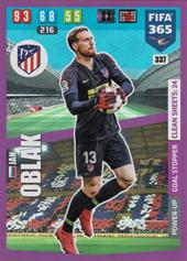 Oblak Jan 19-20 Panini Adrenalyn XL FIFA 365 Goal Stopper #337