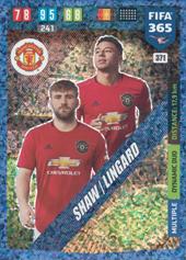 Shaw Lingard 19-20 Panini Adrenalyn XL FIFA 365 Dynamic Duo #371