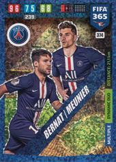 Bernat Meunier 19-20 Panini Adrenalyn XL FIFA 365 Dynamic Duo #374