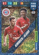 Kimmich Alaba 19-20 Panini Adrenalyn XL FIFA 365 Dynamic Duo #375