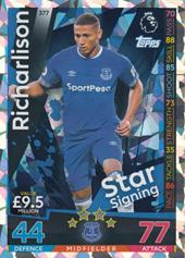 Richarlison 18-19 Topps Match Attax PL Star Signing #377