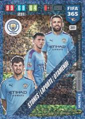 Stones Laporte Otamendi 19-20 Panini Adrenalyn XL FIFA 365 Power Trio #381