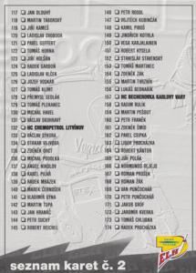 Seznam 2 00-01 OFS Cards Seznam karet #419