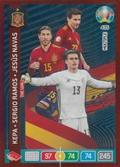 Arrizabalaga Ramos Navas 2020 Panini Adrenalyn XL EURO The Wall #435