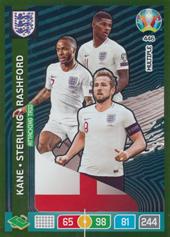 Kane Sterling Rashford 2020 Panini Adrenalyn XL EURO Attacking Trio #446