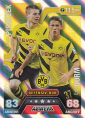 Piszczek Durm 14-15 Topps Match Attax Extra BL Defensiv-Duo #568