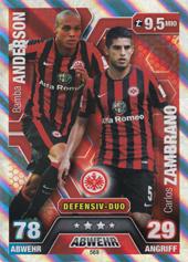 Anderson Zambrano 14-15 Topps Match Attax Extra BL Defensiv-Duo #569