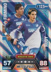 Firmino Rudy 14-15 Topps Match Attax Extra BL Kreativ-Duo #573