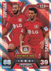 Toprak Spahić 14-15 Topps Match Attax Extra BL Defensiv-Duo #575