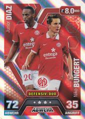 Díaz Bungert 14-15 Topps Match Attax Extra BL Defensiv-Duo #576