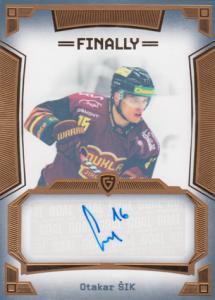 Šik Otakar 23-24 GOAL Cards Finally Autograph Gold #A-40
