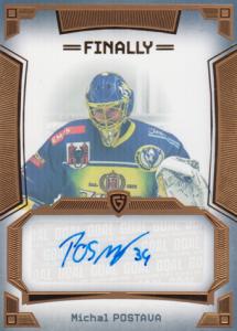 Postava Michal 23-24 GOAL Cards Finally Autograph Gold #A-47
