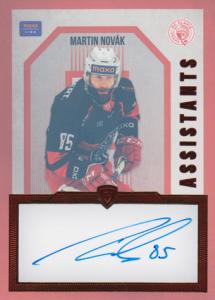Novák Martin 24-25 GOAL Cards Maxa liga Assistants Auto #AS-11