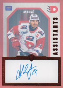 Kolář Jan 24-25 GOAL Cards Maxa liga Assistants Auto #AS-12