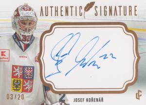 Kořenář Josef 2024 LC Expectations Authentic Signature Gold #AS-24