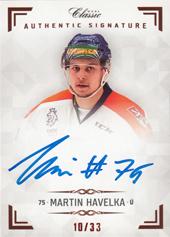 Havelka Martin 18-19 OFS Chance liga Authentic Signature #AS063