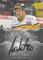 Anděl Lukáš 18-19 Premium Cards Authentic Signature #AS-71