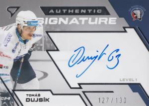 Dujsík Tomáš 23-24 Tipsport Extraliga Authentic Signature Level 1 #SL1-DU