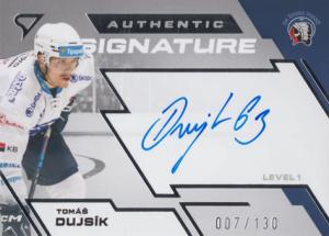 Dujsík Tomáš 23-24 Tipsport Extraliga Authentic Signature Level 1 #SL1-DU