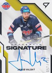 Valský Jakub 22-23 Tipsport Extraliga Authentic Signature Level 1 #AS1-JV