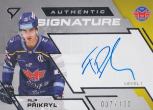 Přikryl Filip 23-24 Tipsport Extraliga Authentic Signature Level 1 #SL1-PR