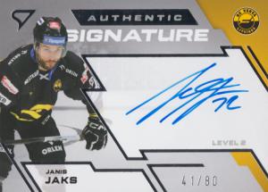 Jaks Jānis 23-24 Tipsport Extraliga Authentic Signature Level 2 #SL2-JJ