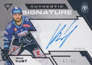 Kusý Denis 23-24 Tipsport Extraliga Authentic Signature Level 2 #SL2-KS