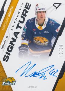 Novota Miroslav 23-24 Tipos Extraliga Authentic Signature Level 2 #SL2-NO