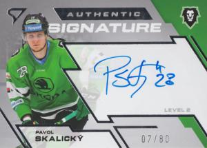 Skalický Pavol 23-24 Tipsport Extraliga Authentic Signature Level 2 #SL2-PS