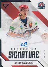 Kalousek Simon 22-23 Tipos Extraliga Authentic Signature Level 2 #SL2-SK